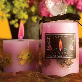 Color Flame Flower Candles