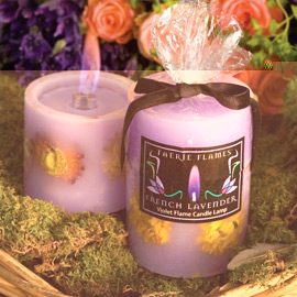 Flower Candle Lamps (Purple